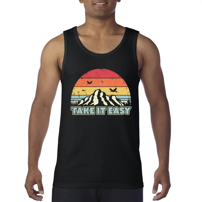 Take It Easy Retro Style Outdoors Tank Top