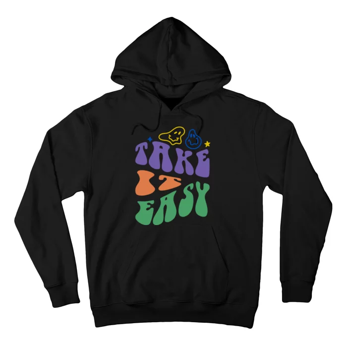 Take It Easy Retro Smile Hoodie