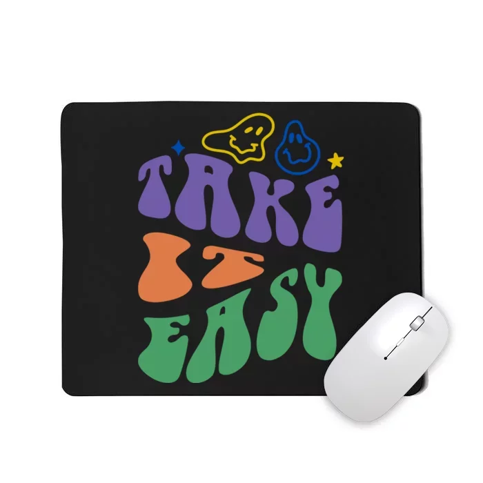 Take It Easy Retro Smile Mousepad