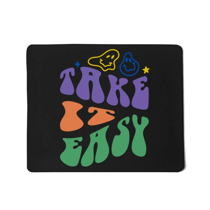 Take It Easy Retro Smile Mousepad