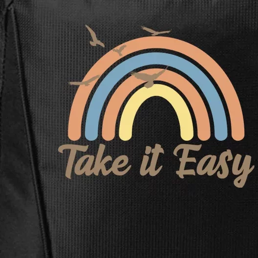 Take It Easy Rainbow Mental Health City Backpack