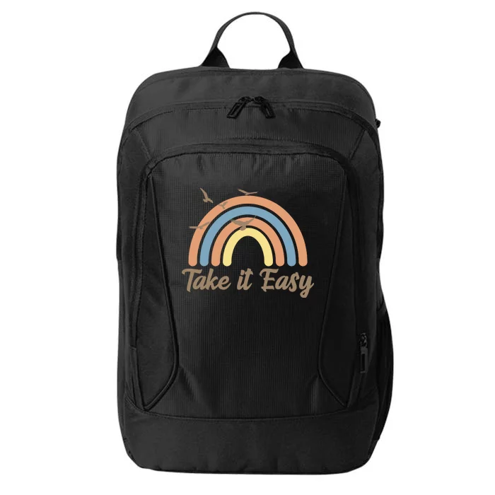 Take It Easy Rainbow Mental Health City Backpack