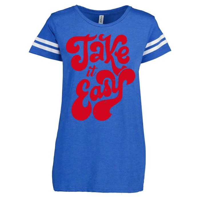 Take It Easy Enza Ladies Jersey Football T-Shirt