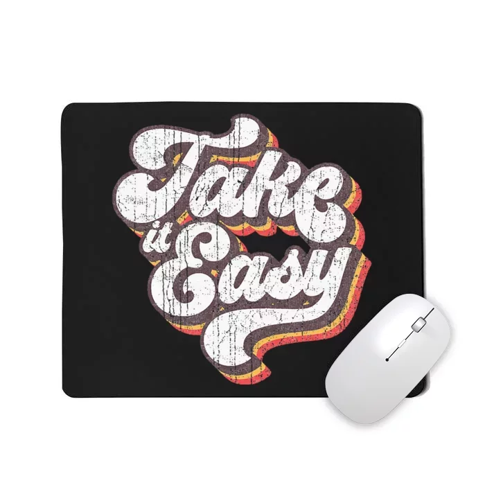 Take it Easy 70s Outfits for Vintage Aesthetic Mousepad