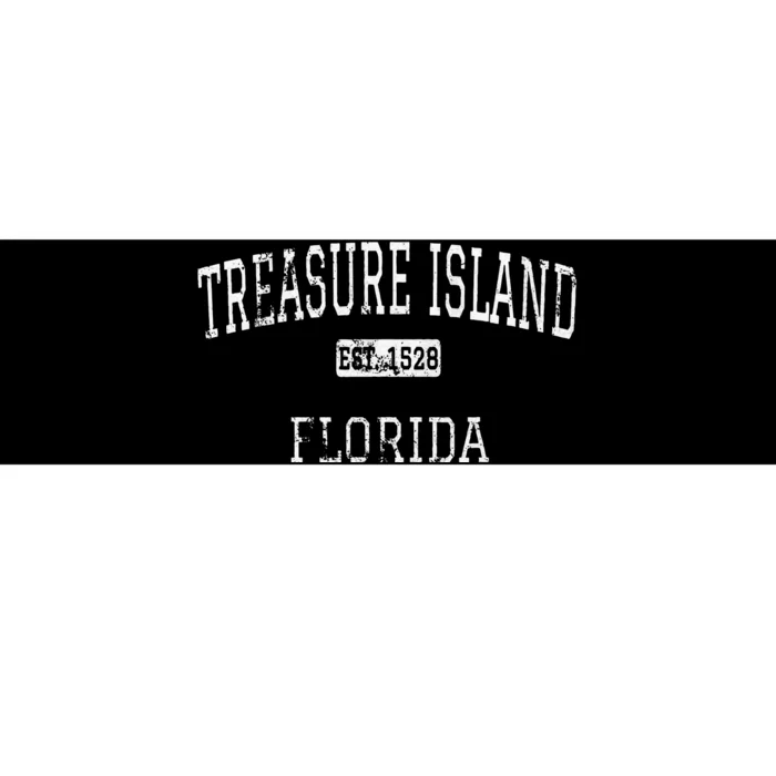 Treasure Island Florida FL Vintage Bumper Sticker