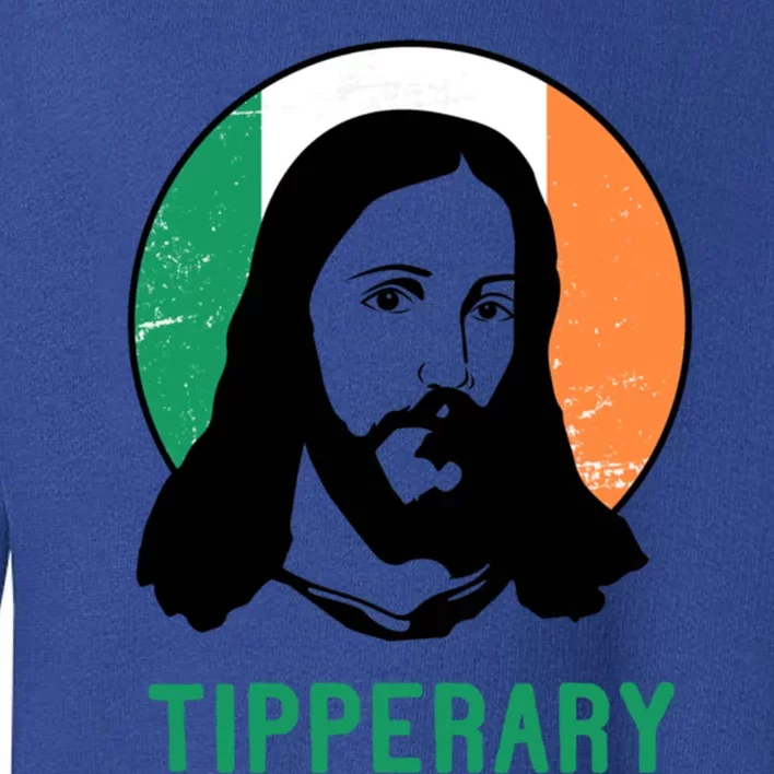 Tipperary Ireland Flag Jesus St Patricks Day Gift Toddler Sweatshirt