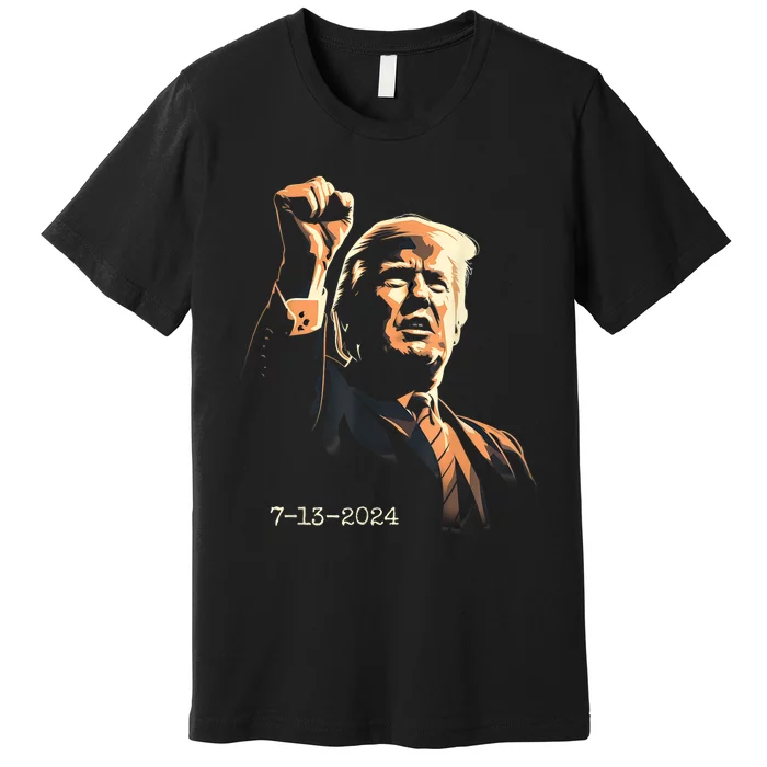 Trump Inspirational Fist Pump July 13 2024 Premium T-Shirt