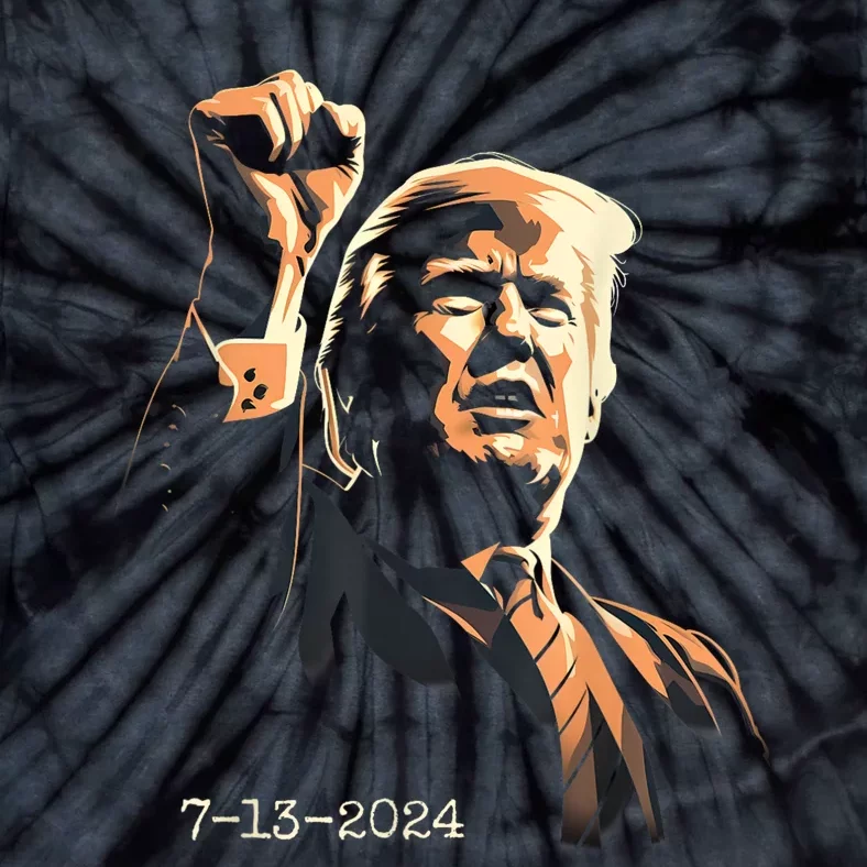 Trump Inspirational Fist Pump July 13 2024 Tie-Dye T-Shirt