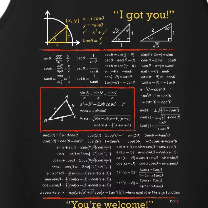 Trig Identities For You blackpenredpen Performance Tank