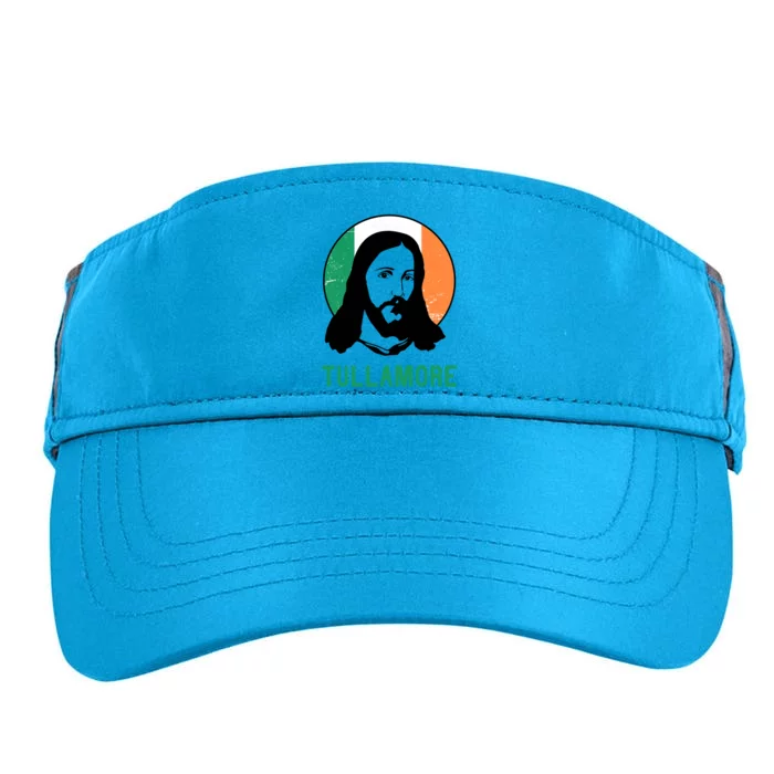 Tullamore Ireland Flag Jesus St Patricks Day Great Gift Adult Drive Performance Visor