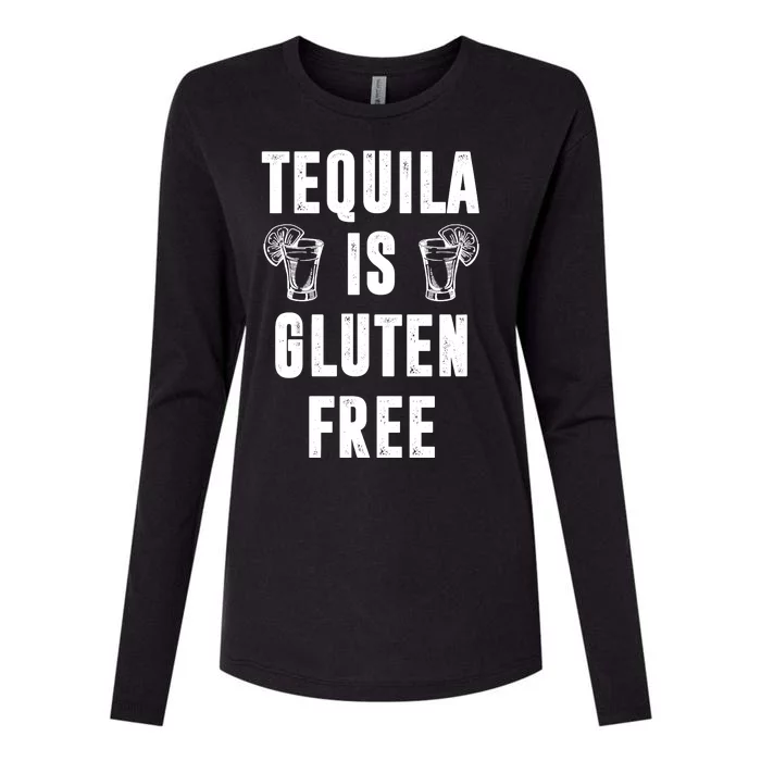 Tequila Is Gluten Free Funny Womens Cotton Relaxed Long Sleeve T-Shirt