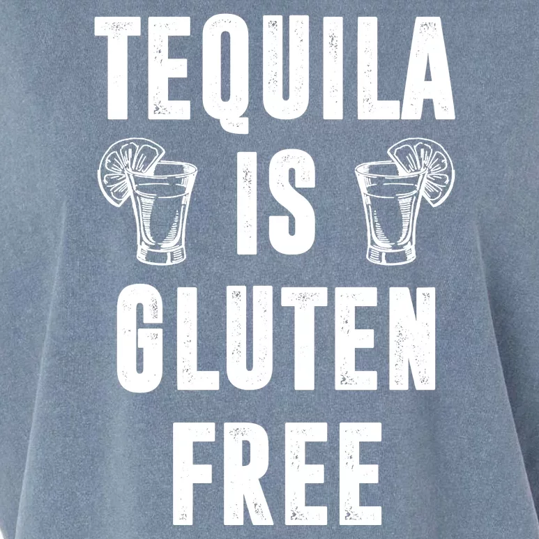 Tequila Is Gluten Free Funny Garment-Dyed Women's Muscle Tee