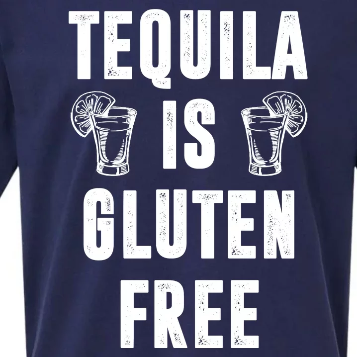 Tequila Is Gluten Free Funny Sueded Cloud Jersey T-Shirt