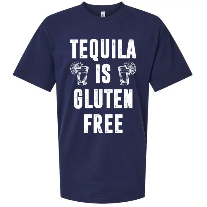 Tequila Is Gluten Free Funny Sueded Cloud Jersey T-Shirt