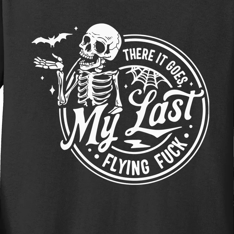 There It Goes My Last Flying Fuck Kids Long Sleeve Shirt