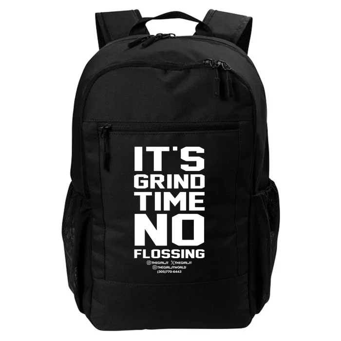 Thegirljt ItS Grind Time No Flossing Daily Commute Backpack