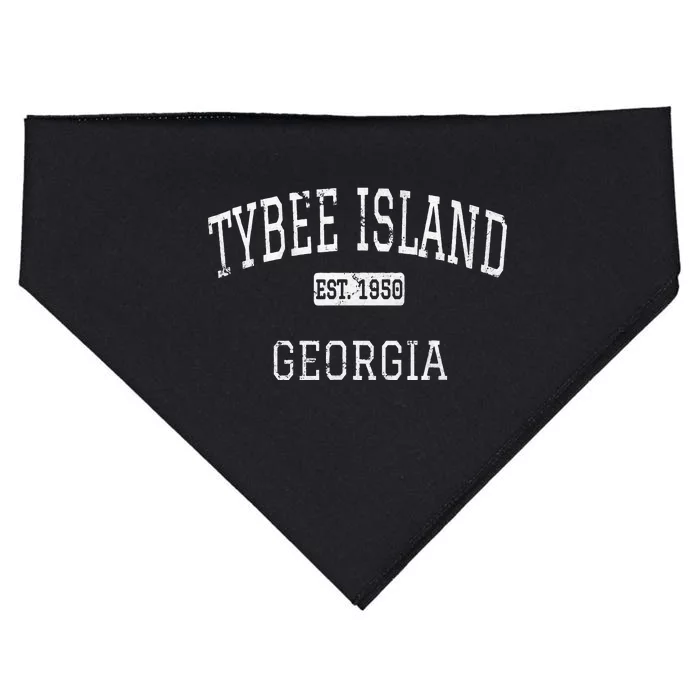 Tybee Island Georgia Ga Vintage USA-Made Doggie Bandana