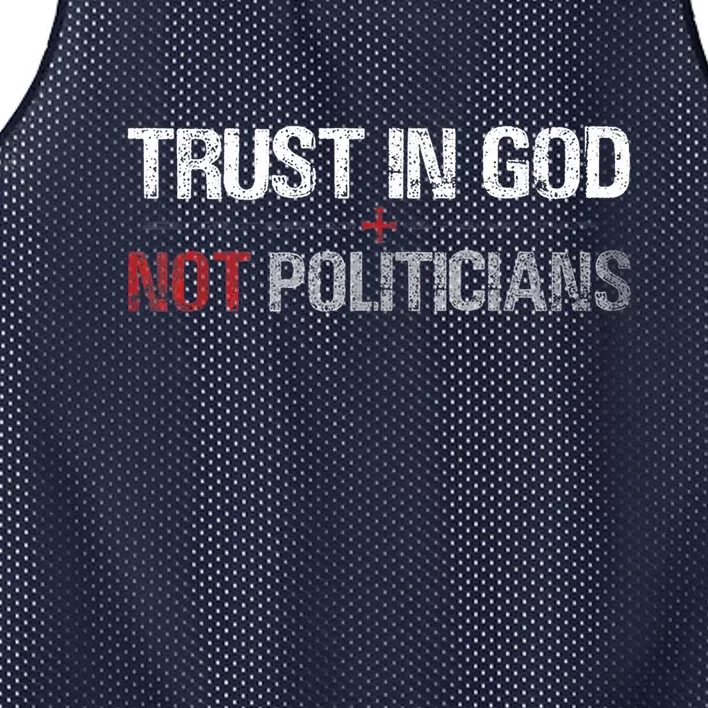 Trust In God Not Politicians Mesh Reversible Basketball Jersey Tank