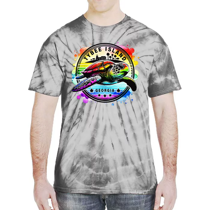 Tybee Island Georgia Sea Turtle Ga Tie-Dye T-Shirt