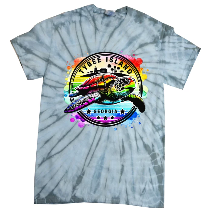 Tybee Island Georgia Sea Turtle Ga Tie-Dye T-Shirt