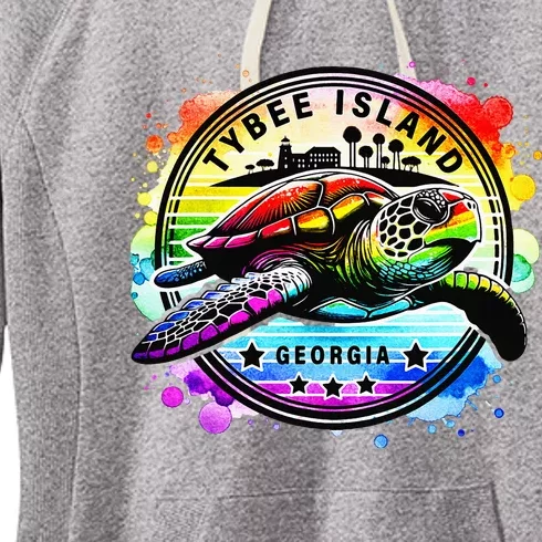 Tybee Island Georgia Sea Turtle Ga Women's Fleece Hoodie