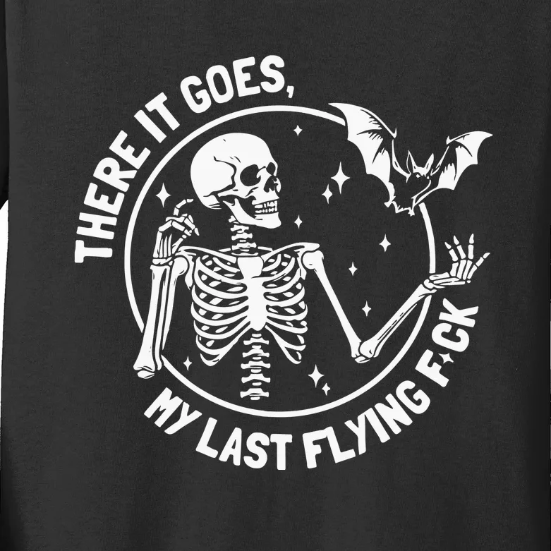 There It Goes My Last Flying Fuck Halloween Kids Long Sleeve Shirt