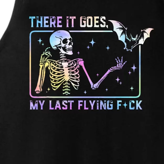 There It Goes My Last Flying Fuck Ladies Tri-Blend Wicking Tank