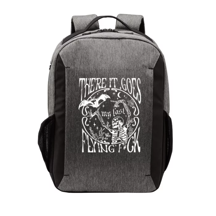 There It Goes My Last Flying F Halloween Skeleton Vector Backpack