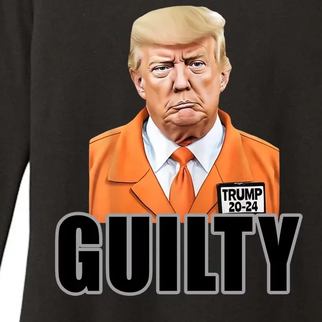 Trump Is Guilty Womens CVC Long Sleeve Shirt