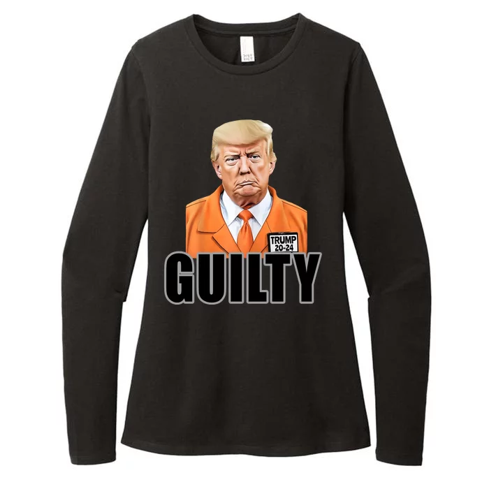 Trump Is Guilty Womens CVC Long Sleeve Shirt