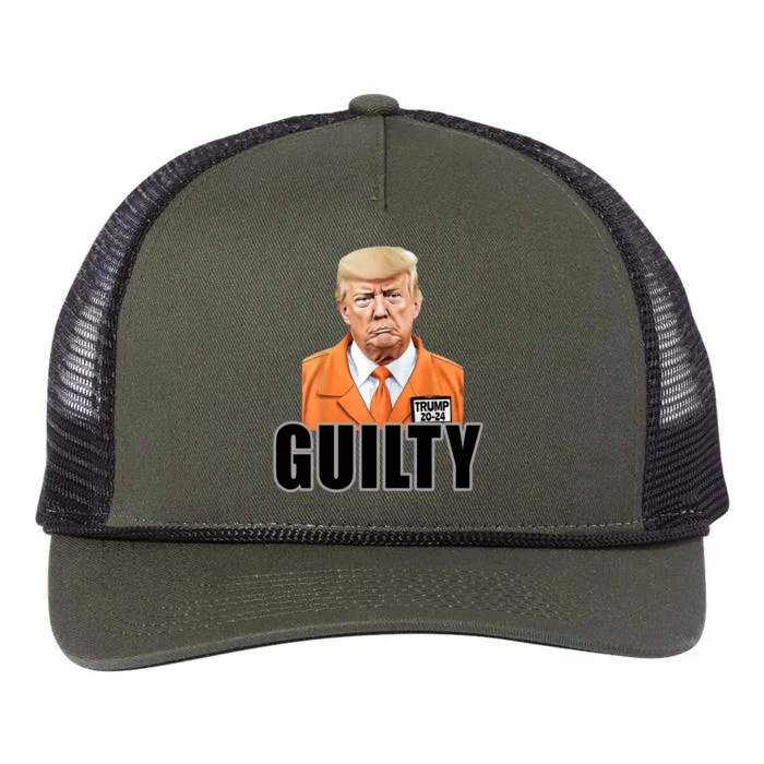 Trump Is Guilty Retro Rope Trucker Hat Cap