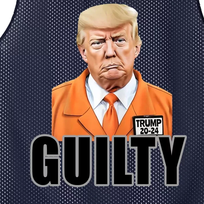 Trump Is Guilty Mesh Reversible Basketball Jersey Tank