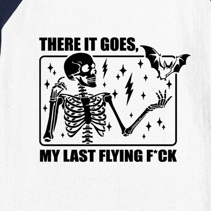 There It Goes My Last Flying Halloween Mom Baseball Sleeve Shirt