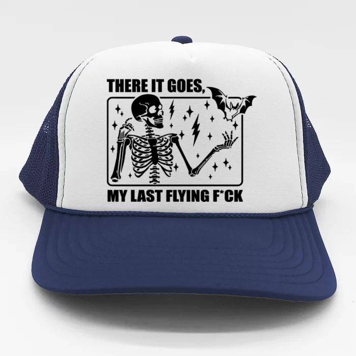 There It Goes My Last Flying Halloween Mom Trucker Hat