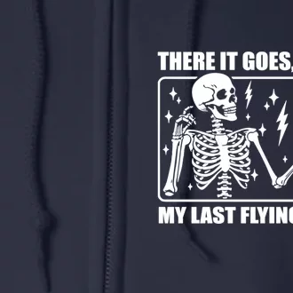 There It Goes My Last Flying Halloween Mom Full Zip Hoodie