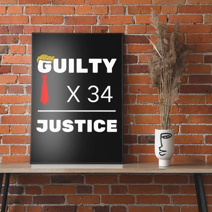 Trump Is Guilty Trump Is Guilty On 34 Counts Poster