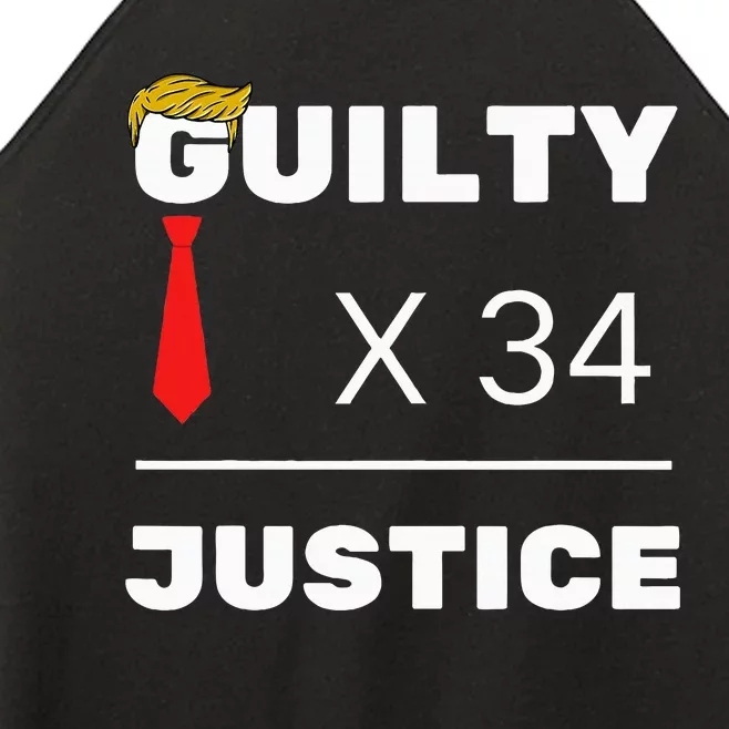 Trump Is Guilty Trump Is Guilty On 34 Counts Women’s Perfect Tri Rocker Tank