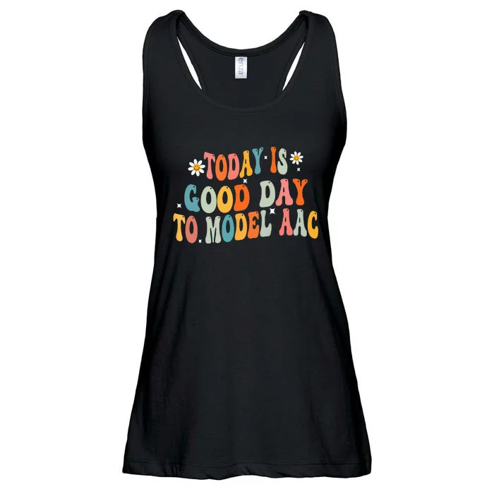 Today Is Good Days To Model AAC Groovy Speech Therapy Ladies Essential Flowy Tank