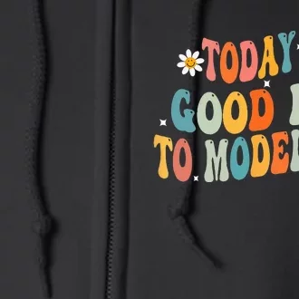 Today Is Good Days To Model AAC Groovy Speech Therapy Full Zip Hoodie