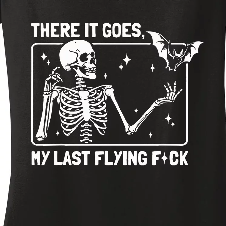 There It Goes My Last Flying Fck Women's V-Neck T-Shirt