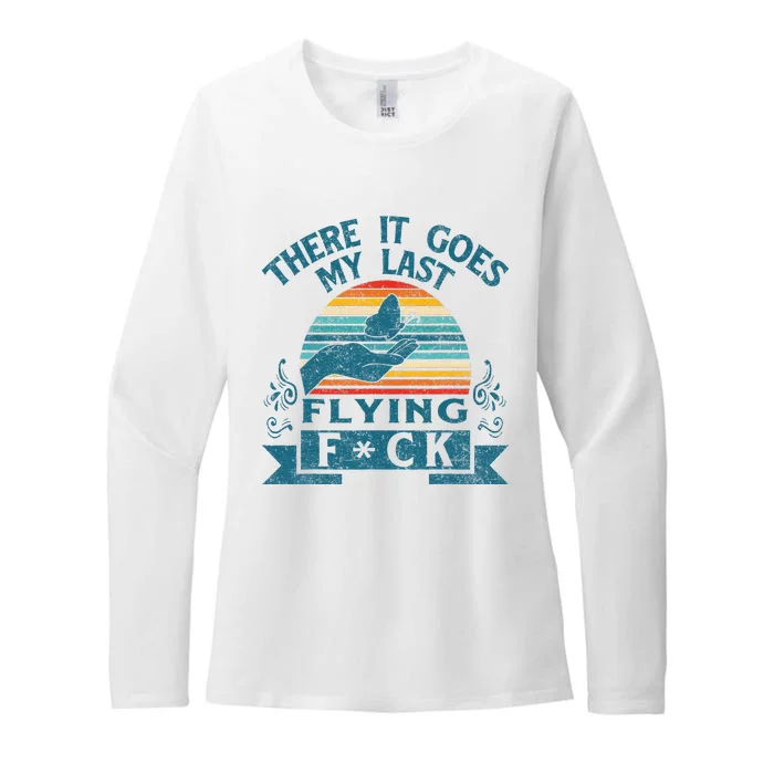 There It Goes My Last Flying Retro Halloween Womens CVC Long Sleeve Shirt