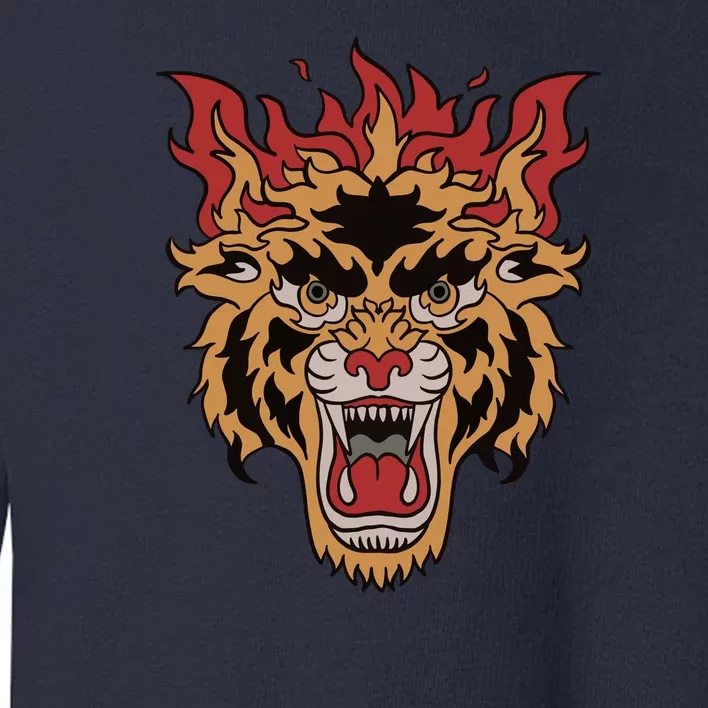 Tiger Flames Toddler Sweatshirt