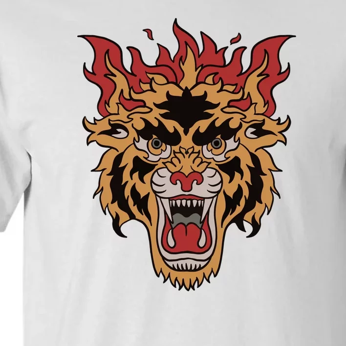 Tiger Flames Tall T-Shirt