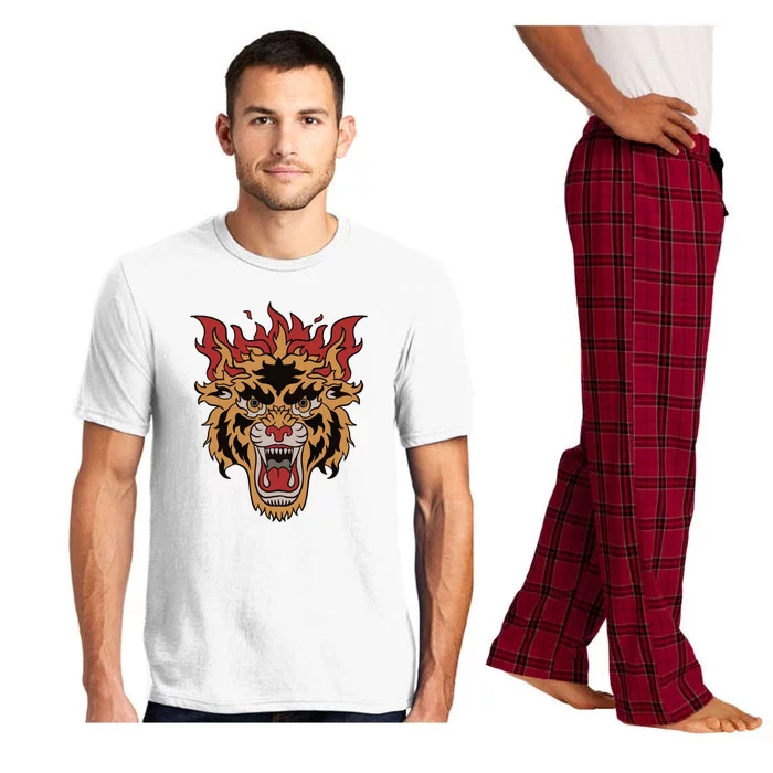 Tiger Flames Pajama Set