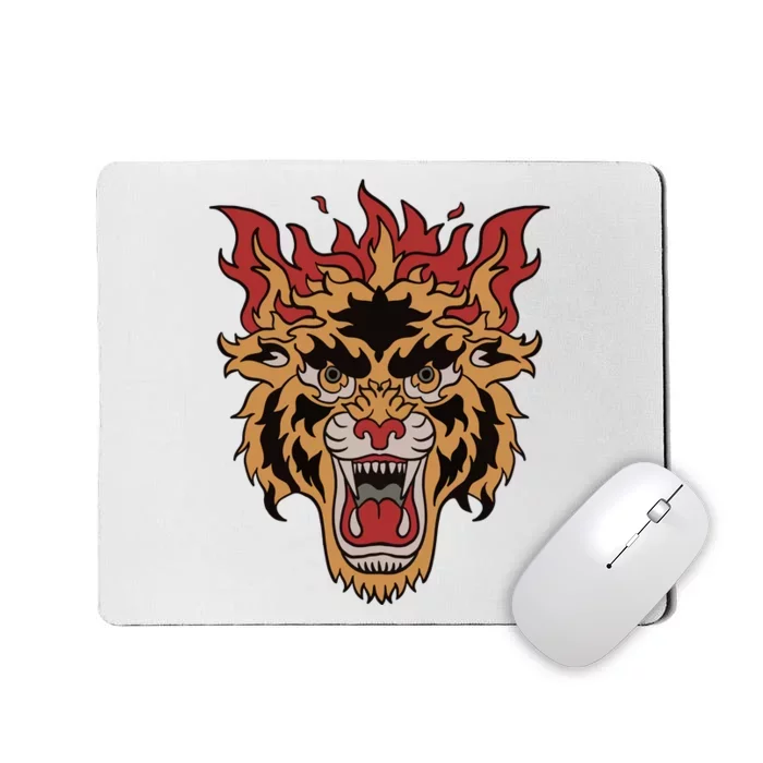 Tiger Flames Mousepad