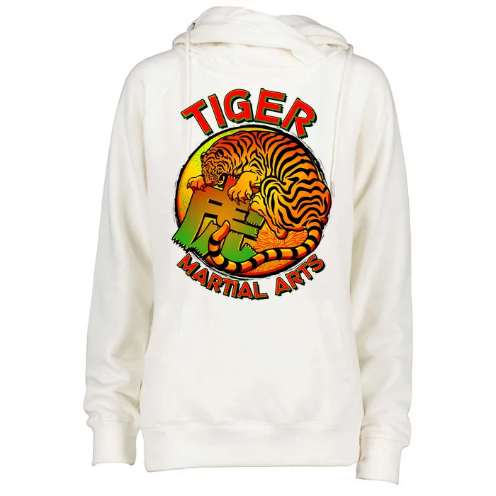 Tiger Martial Arts Womens Funnel Neck Pullover Hood