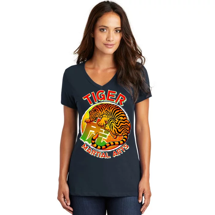 Tiger Martial Arts Women's V-Neck T-Shirt