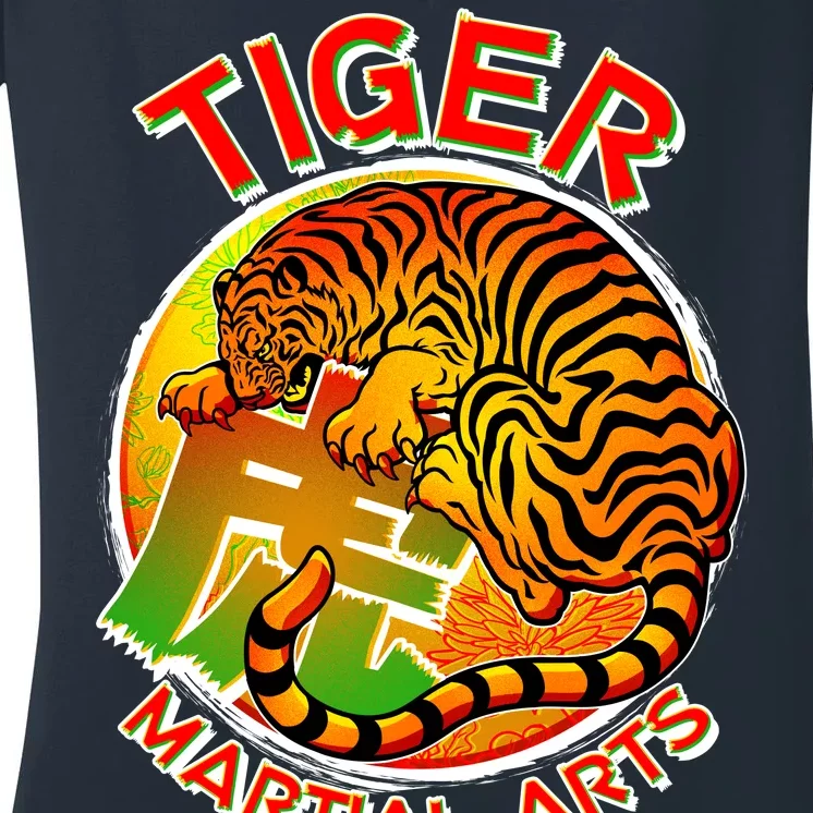 Tiger Martial Arts Women's V-Neck T-Shirt