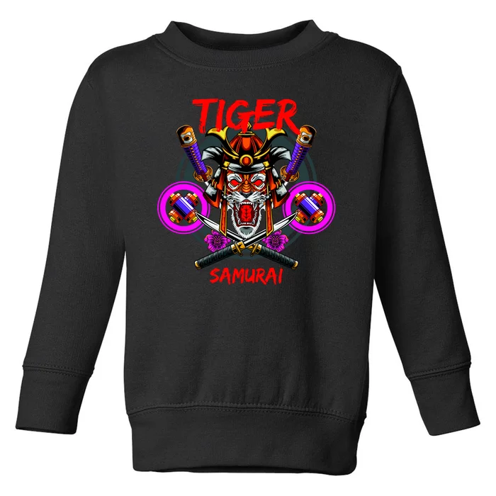 Tiger Samurai Toddler Sweatshirt