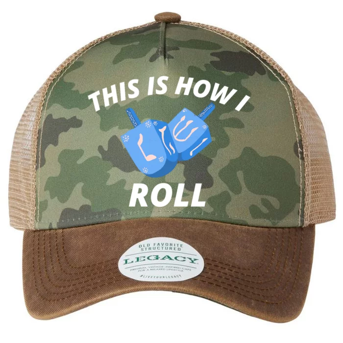 This Is How I Roll Funny Dreidel Funny Dreidel Gift Menorah Chanukah Hanukkah Legacy Tie Dye Trucker Hat